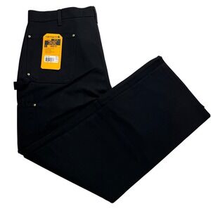 Carhartt Loose Fit Firm Duck Double-Front Knee Utility Work Pant Black 40x32 USA